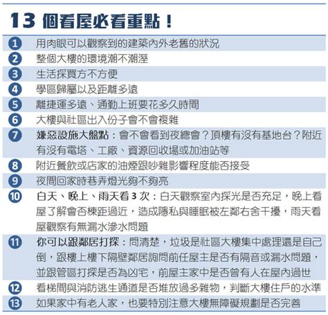 看房子重點|不是每個房仲都會提醒你的：13個看屋重點！